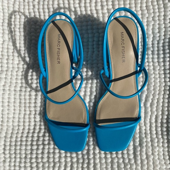 Marc Fisher Shoes - Marc Fisher Vibrant Blue Strappy Sandals